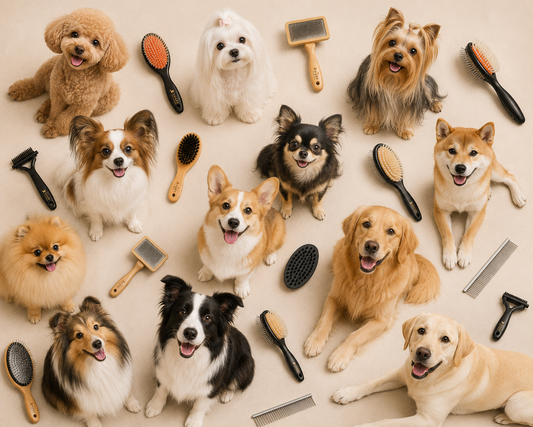 🐶 犬種によってブラシの選び方は変わる？毛質別に解説｜愛犬に合ったブラシの選び方🪮✨