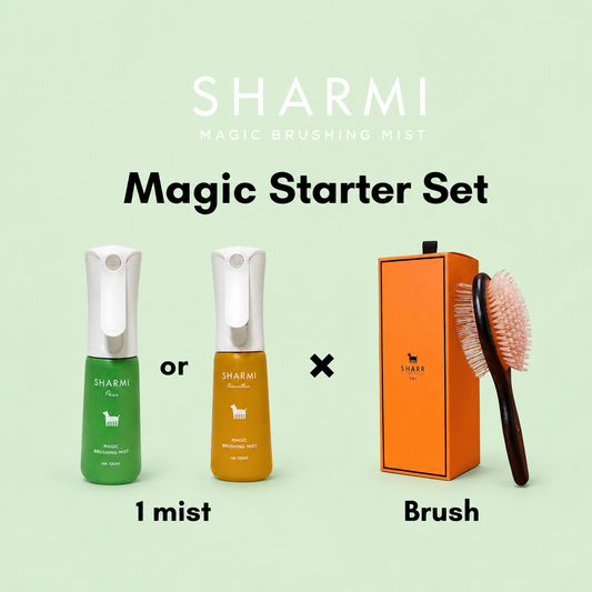 SHARMI 魔法のスターターセット〈ペットブラシ＋ミスト1本(洋梨/金木犀)〉